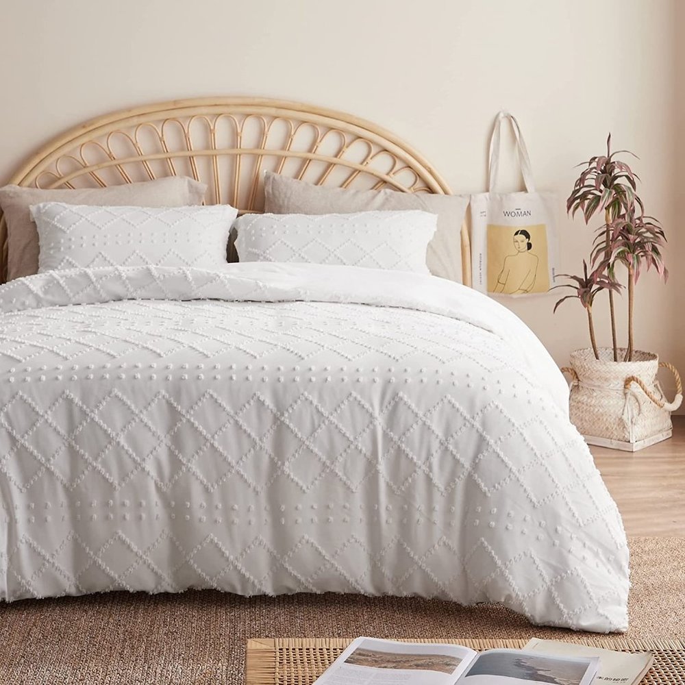 New 3 Pcs Duvet Cover Twin, Queen or King Duvet Cover Set, Boho Beddin… - Picture 7 of 12